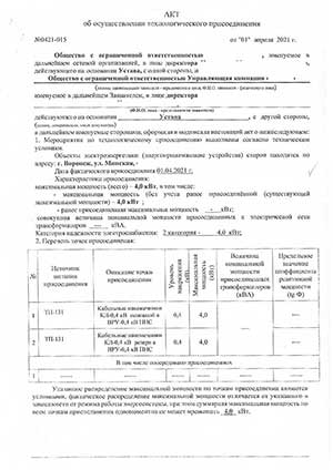 АКТ ТП образец